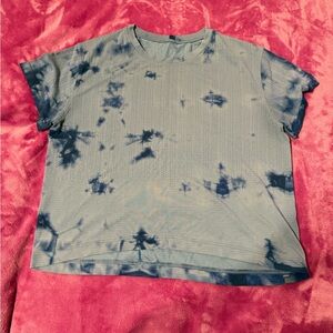 Blue Tie-Dye Women's Top #565